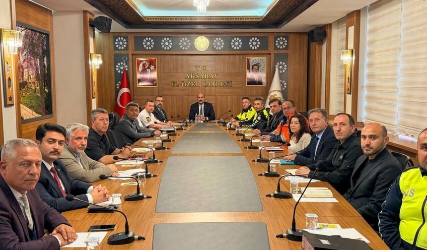 Trafik güvenliği toplantısı yapıldı