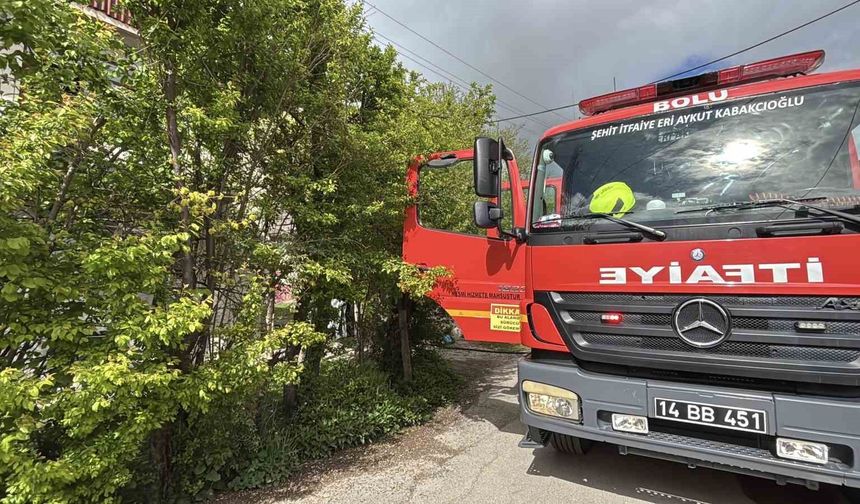 2 katlı evin banyosunda çıkan yangın söndürüldü