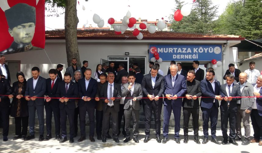 Murtaza Köyü Derneği’nin yeni hizmet binası dualarla açıldı