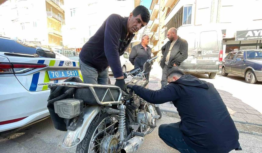 Bırakıp kaçtığı motosikletin şase numarasının kazınmış olduğu belirlendi