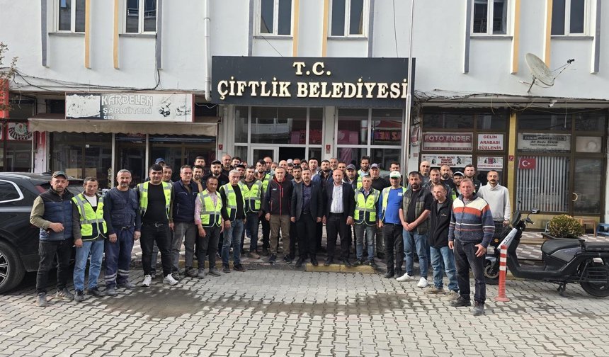 Çiftlik Belediyesi’nden işçilere 1 Mayıs’ta zam ve ikramiye müjdesi