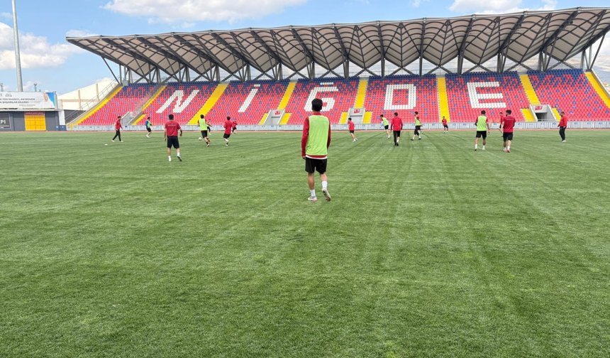 Niğde’de kritik baraj maçı öncesi son antrenman