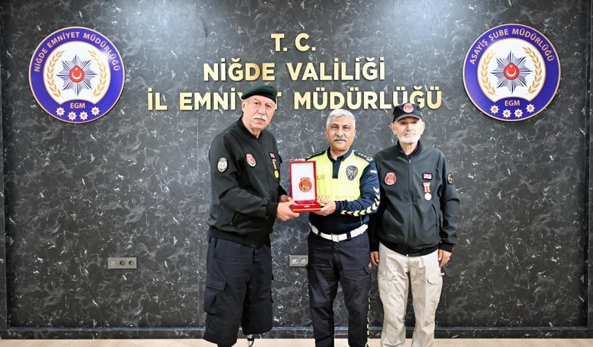 Özel harekat gazilerinden Niğde İl Emniyet Müdürü Yüceer’e ziyaret