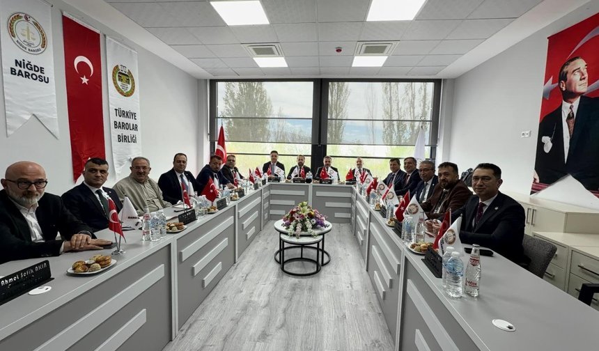 İç Anadolu Baro Başkanları Toplantısı Niğde’de yapıldı