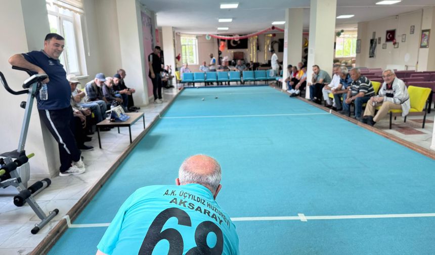 Huzurevi sakinleri bocce müsabakasında buluştu