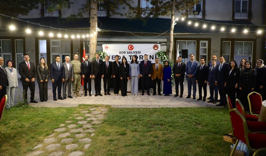 Görev yeri değişen yargı mensuplarına veda