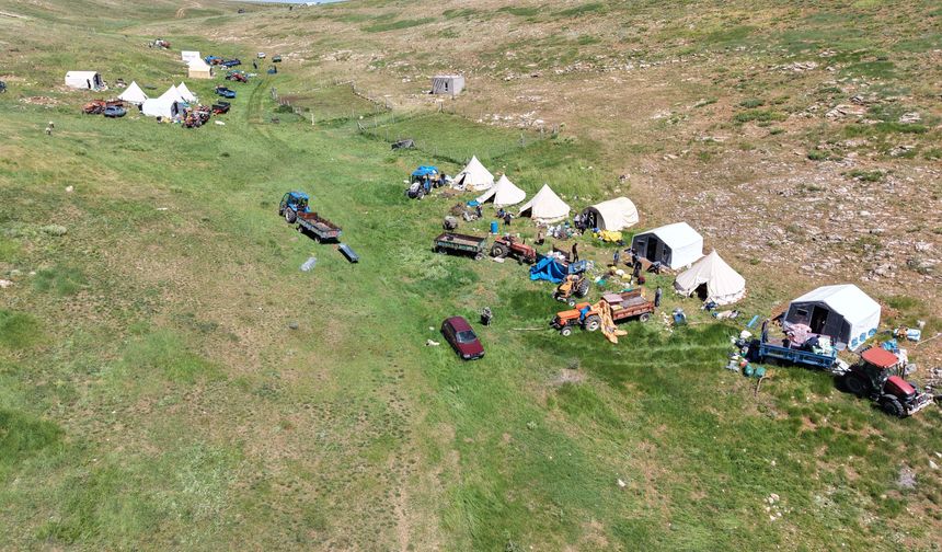 Halaç köylüleri 100 yıllık yayla göçü geleneğini yaşatıyor