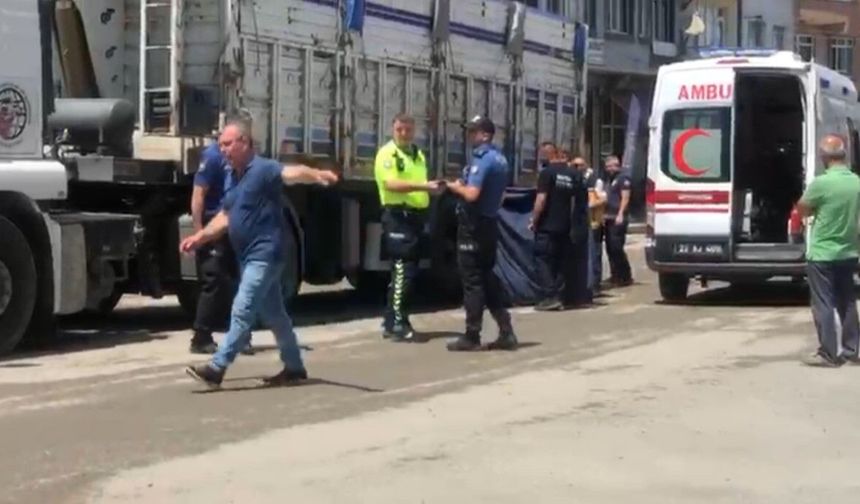 Kamyonun çarptığı yaya hayatını kaybetti