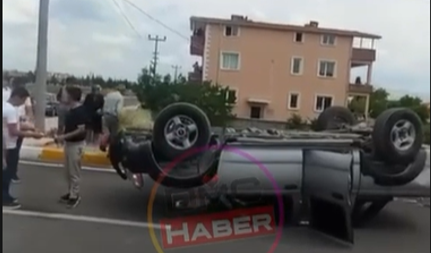 Bor’da trafik kazası: Otomobil ters döndü, 2 kişi yaralandı