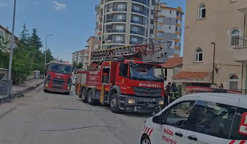 Niğde'de korkutan mutfak yangını