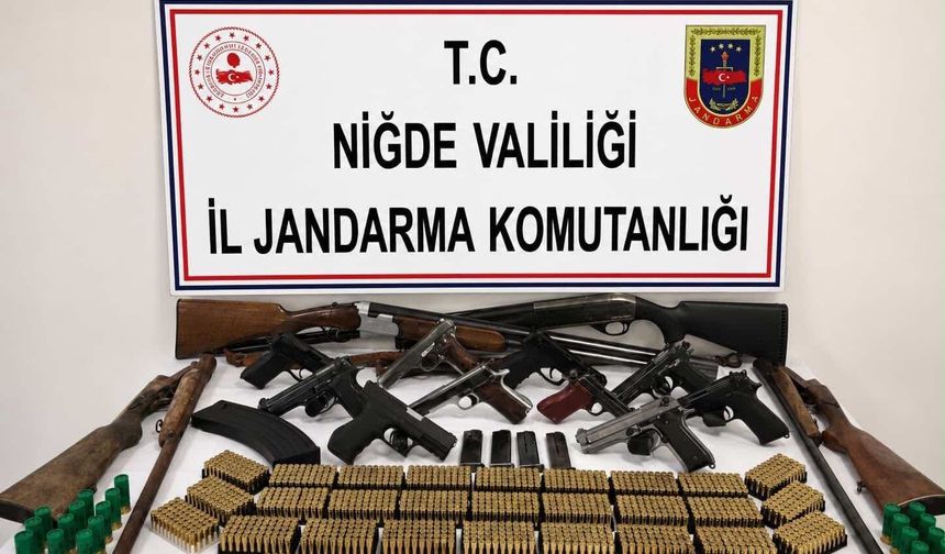 Niğde’de silah operasyonu: 14 gözaltı