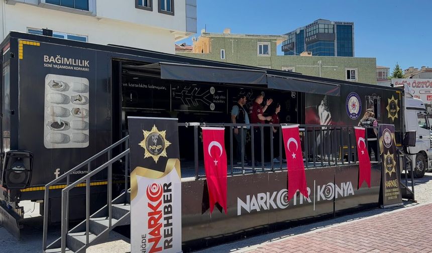 Uyuşturucuyla mücadele için tasarlanan "NARKO TIR" Niğde'de