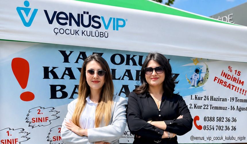 Venüs Vip Çocuk Kulübü’nde yaz okulu ilgisi