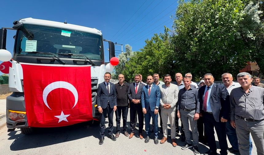 Gümüşler Belediyesi araç filosuna yeni kamyon kattı