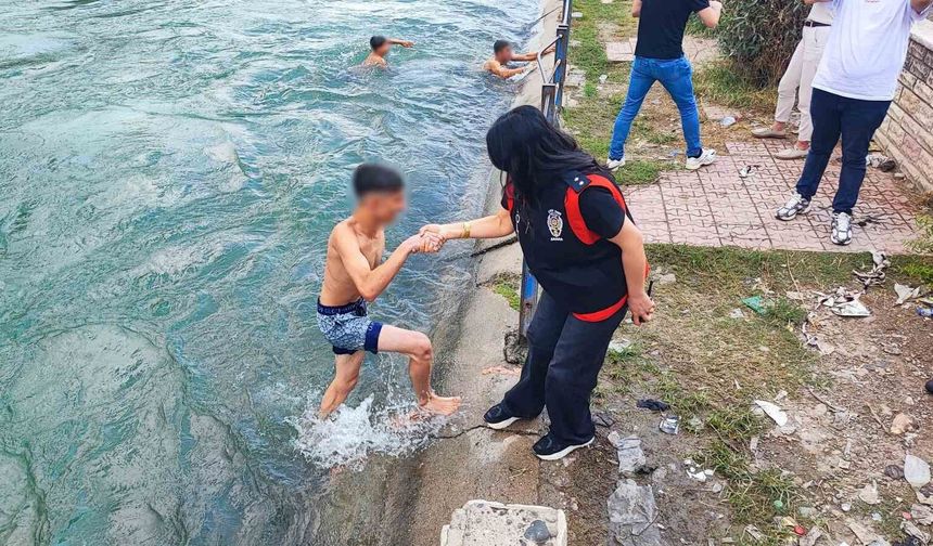 Sulama kanalına giren 7 kişiye 25 bin 942 TL ceza