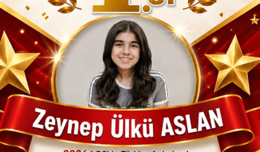 Abdülhamit Han Ortaokulu öğrencisi LGS'de Türkiye birincisi oldu