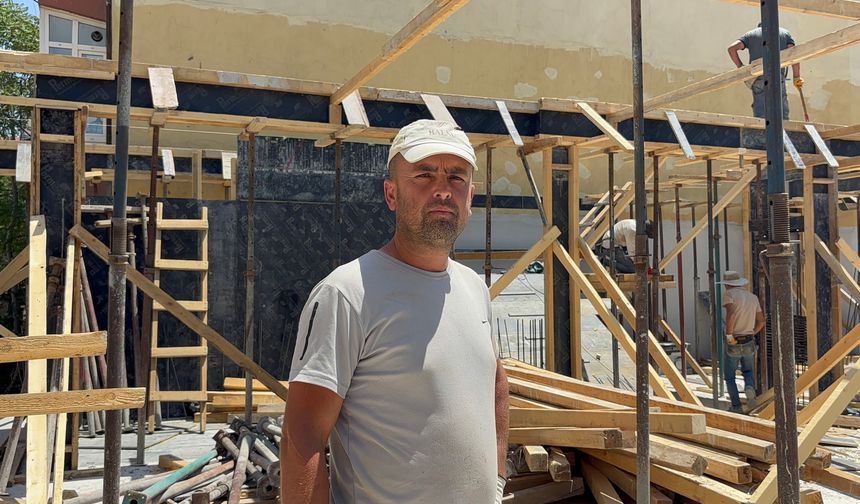 İnşaatçıların zorlu mesaisi başladı