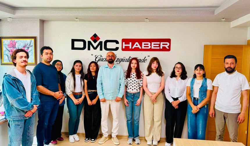 Üniversite öğrencileri DMC Haber'de staja başladı