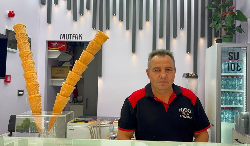 Niğde’de sıcaklar bastırdı, tercih dondurma oldu