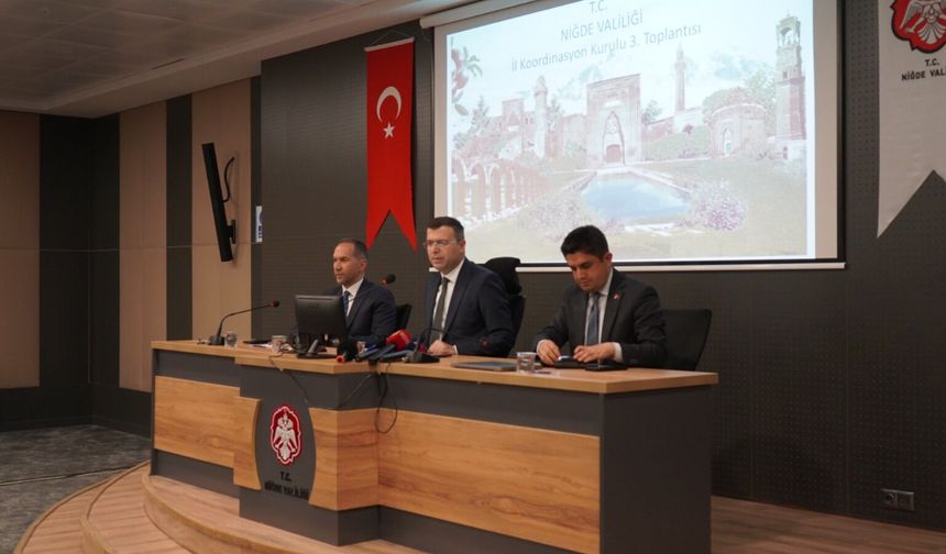 Niğde'de 167 kamu yatırımı Koordinasyon Kurulu'nda değerlendirildi