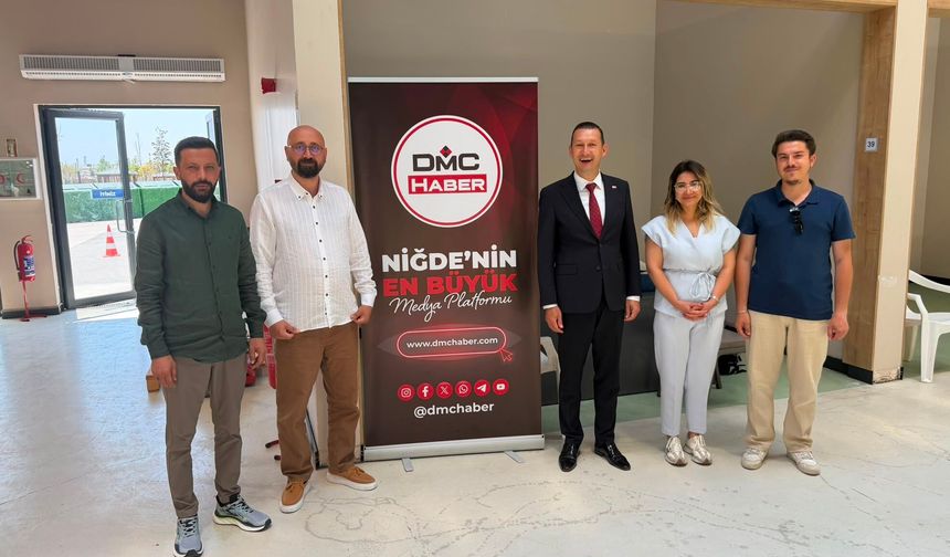 Başkan Baran'dan DMC Haber standına ziyaret
