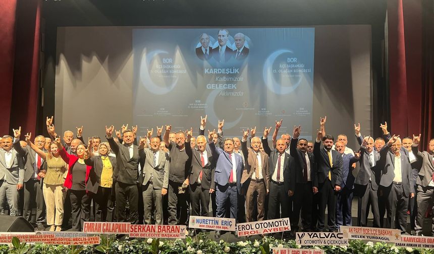 Mustafa Tecimer MHP Bor İlçe Başkanlığına yeniden seçildi