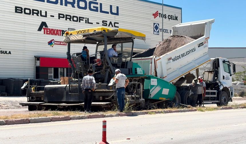 Niğde'de bu güzergâhta altyapı çalışmaları sürüyor