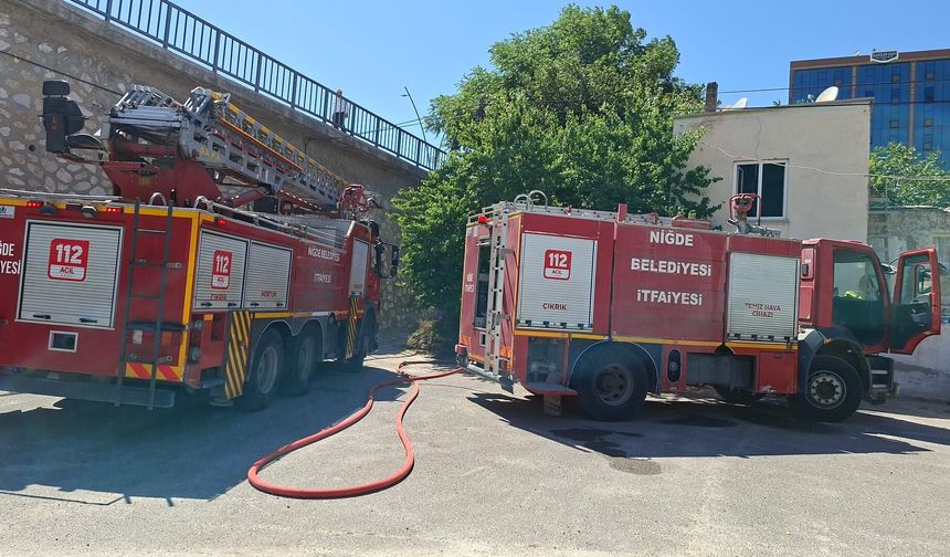 Niğde'de müstakil evde çıkan yangın söndürüldü