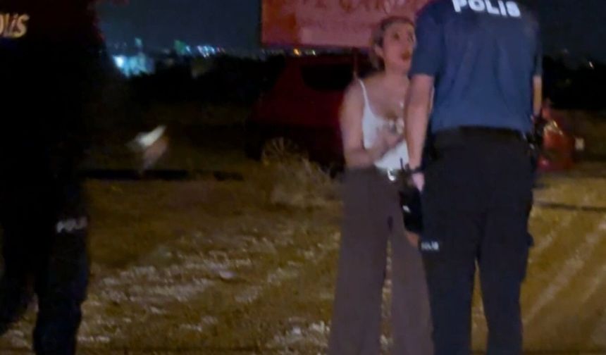 Stüdyo bahçesinde darp edilen kadını polis kurtardı