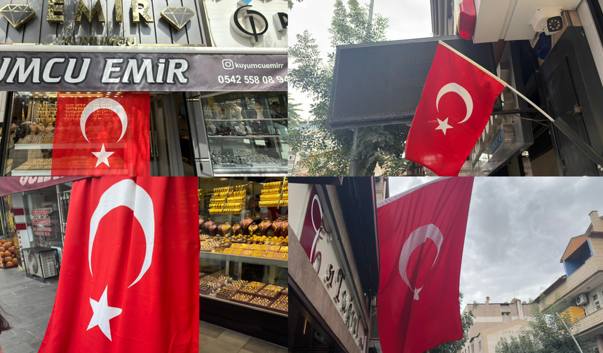 Niğde’de esnaftan 30 Ağustos’a Türk bayraklı kutlama
