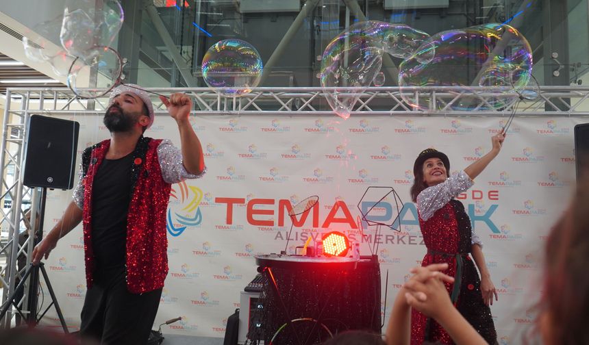 Niğde Temapark AVM’de “Bubble Show” coşkusu