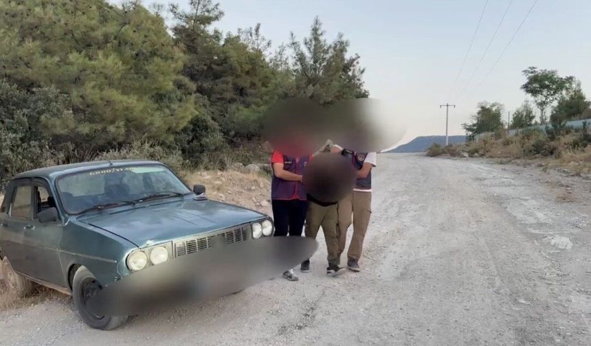 Silahlı zorla kız kaçıran şüpheli ormanlık alanda yakalandı