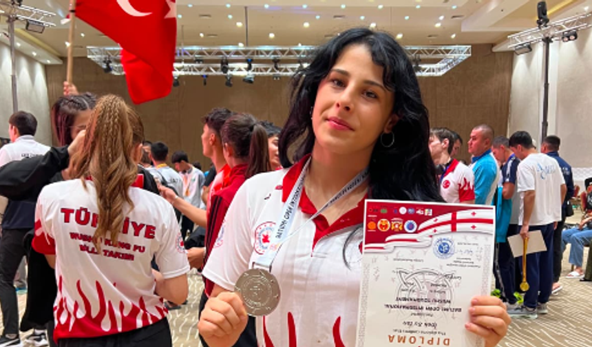 Niğdeli milli sporcu uluslararası wushu şampiyonasında ikinci oldu