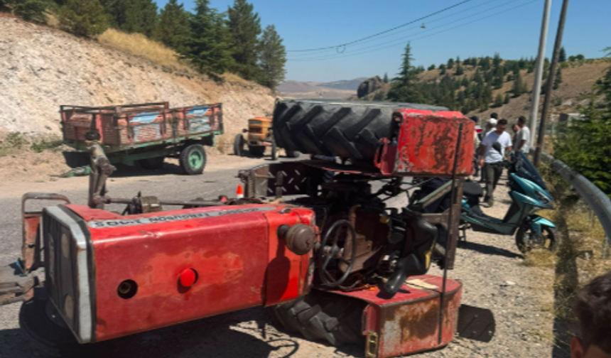 Niğde’de traktör devrildi: 1 yaralı