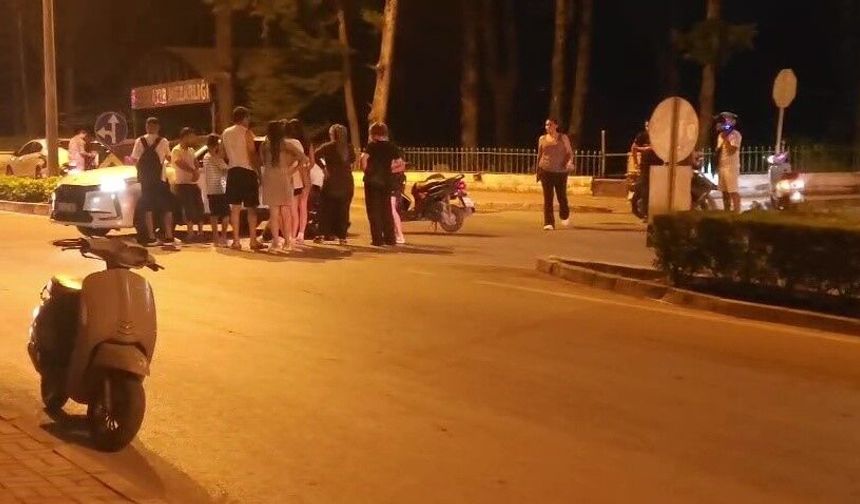 Otomobil ile çarpışan motosikletli yaralandı