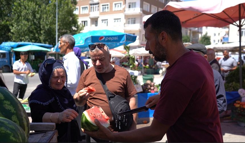 Niğde’de sıcak havanın serin lezzeti!