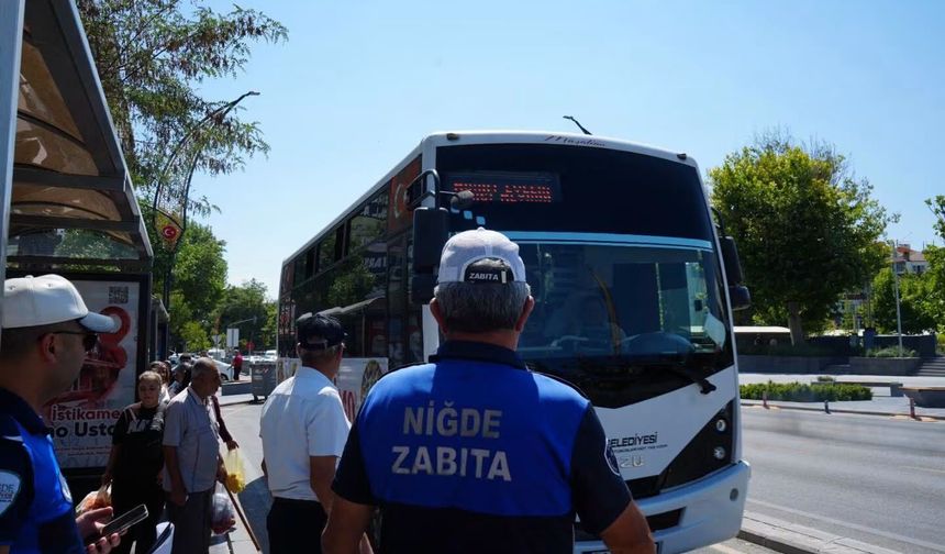 Niğde’de toplu taşıma araçlarında klima denetimi yapıldı