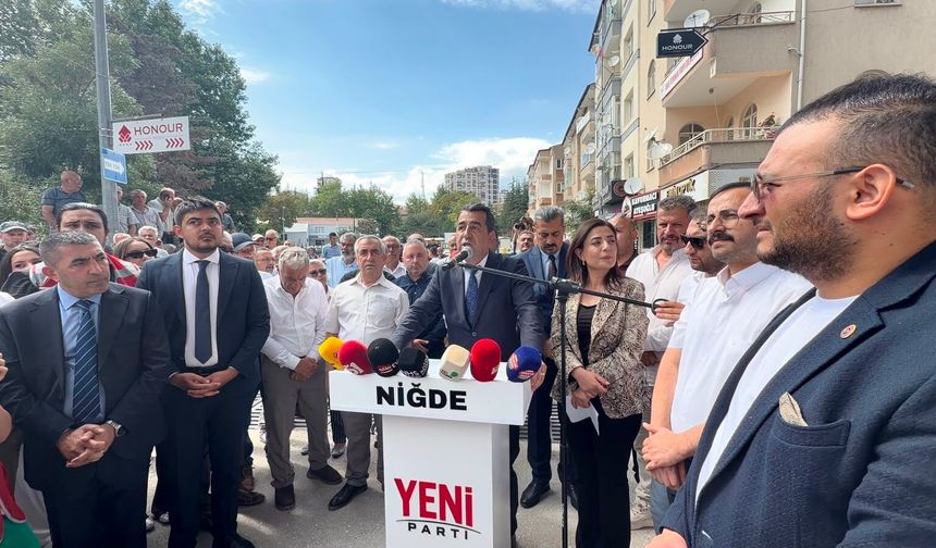 Yeni Parti Niğde İl Başkanlığı Binası törenle açıldı