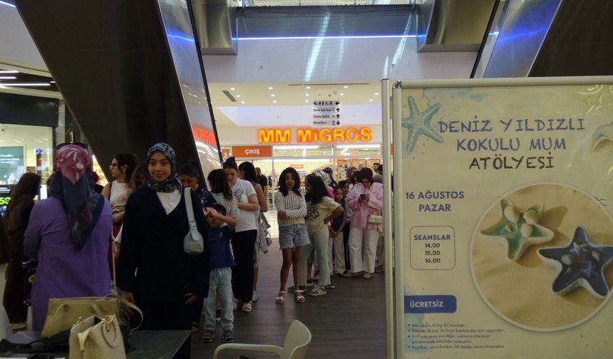 Niğde’de çocuklar kokulu mum atölyesinde buluştu
