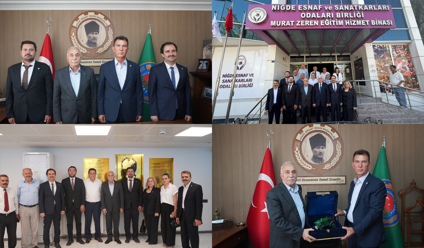 Eski Tarım ve Orman Bakanı Fakıbaba Niğde’de oda başkanlarıyla buluştu