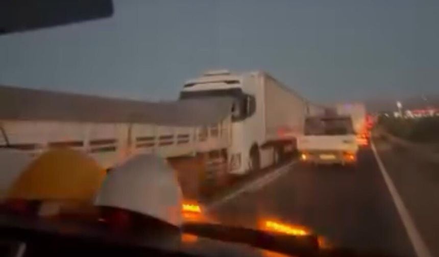 Ulukışla'da 5 tır zincirleme kazaya karıştı