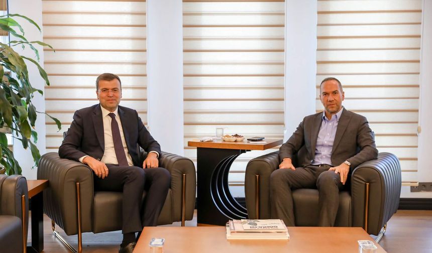 Vali Akmeşe, Başkan Özdemir’le bir araya geldi