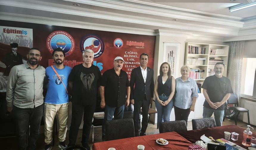 Yeni Parti’den Eğitim-İş Niğde Şubesine ziyaret