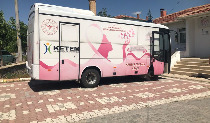 Mobil Kanser Tarama Aracı Altunhisar’da hizmet verecek