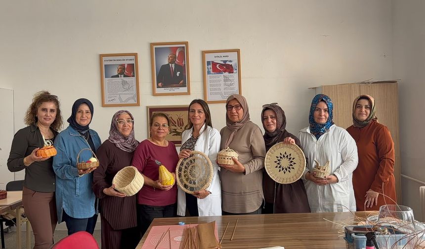 Niğde’de sepetler kadınların elinde tek tek örülüyor