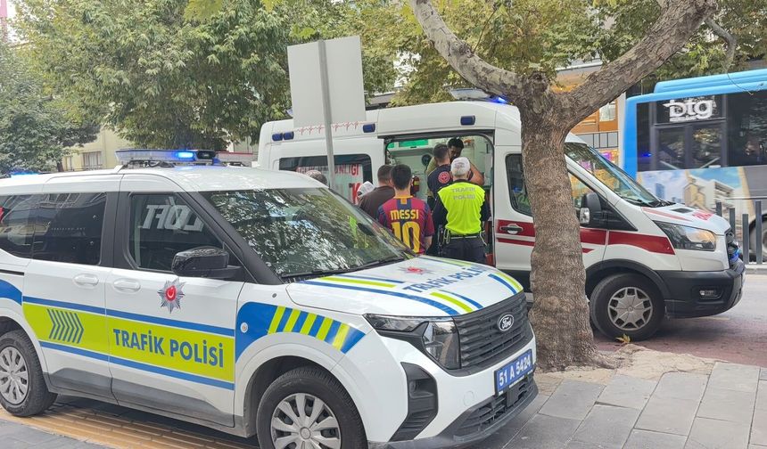 Niğde’de motosiklet kazasında sürücü yaralandı
