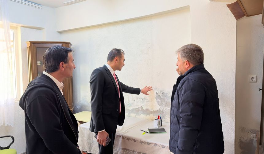 Kaymakam Bektaş, Elekgölü Köyü’nde çalışmaları yerinde inceledi