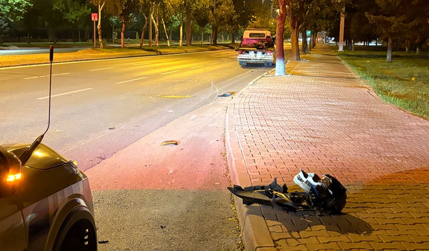 Motosiklet kazasında ağır yaralanan sürücü hayatını kaybetti