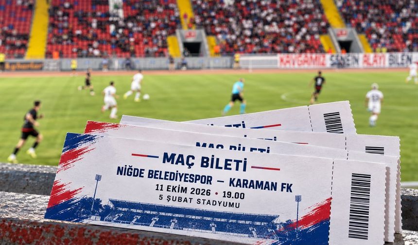 Niğde Belediyespor–Karaman FK maçının biletleri satışa çıktı