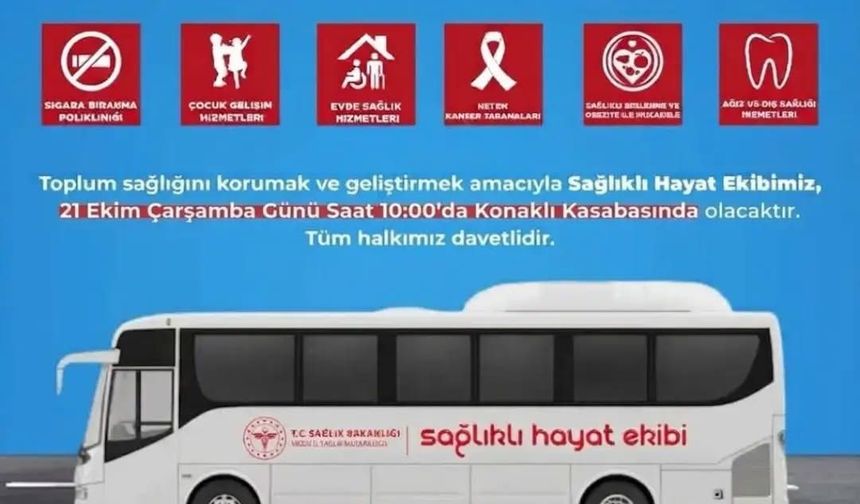 Niğde’de sağlık ekibi yarın Konaklı’da vatandaşlarla buluşacak